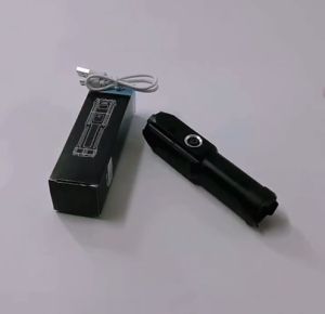[CAMPINGGO]Lampuh Suluh Boleh Discas/Premium ABS Torch Light Rechargeable Super Bright Flashlight USB Long-Range Waterproof Zoomable Lampu Suluh/手电筒