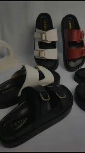 LEVICI - Sandal Wanita Platform Sandal Kulit - LEVICI | Rimar White