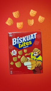 BISKUAT Milk Biscuit Bites 35g Kids Friendly Snacks Original / Chocolate Halal