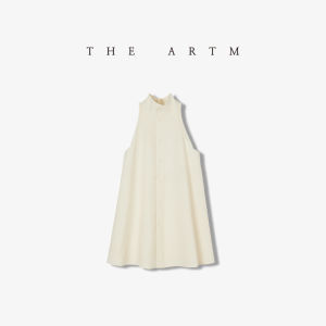 Wrinkle-Resistant Design High Neck Sleeveless Silk Blouse