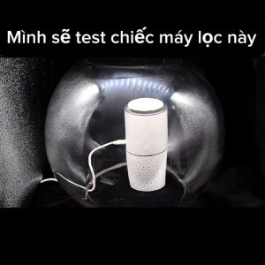 Máy Lọc Không Khí DS-002 Công Nghệ Ion Âm Bộ Lọc HEPA Lớn Loại Bỏ Vi Khuẩn Khử Mùi Nhỏ Gọn