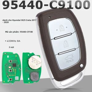 KEYECU 95440-C9100 Chìa Khóa Điều Khiển Từ Xa Thông Minh Fob 433MHZ Với Chip 8A Cho Hyundai IX25 Creta 2017-2020 Chất Liệu ABS 3 Nút Điều Khiển