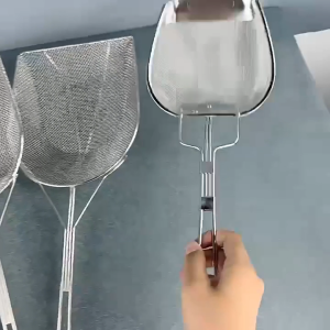 Stainless Steel  Frying Filter Long Handle Fine Mesh Food Skimmer Kitchen Supplies For Gravy Foam