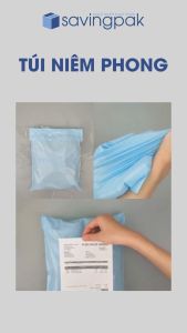 Combo 100 túi nilon gói hàng 1 lớp Tím pastel - Nhiều size túi gói hàng túi niêm phong giao hàng