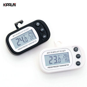 KIPRUN Digital Thermometer Refrigerator Precision Freezer Thermometer Waterproof Anti-humidity Temperature Monitor  Max/Min Record Function with Large LCD Display