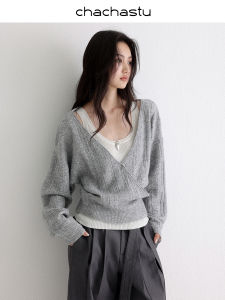 CHACHASTU | Áo Thun V-Neck Ôm Người Dành Cho Người Thấp