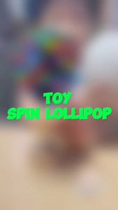 Hntob 23cm Wooden Lollipop Stress Relief Toy Spin Wand Decompression Kit Gift Fibonacci Numbers Toys