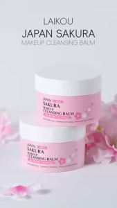 Laikou | LAIKOU Japan Sakura Makeup Cleansing Balm 100g All-In-One Cleanser Quick Melting Hydrating Smoothing Makeup Remover