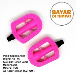 Pedal Goesan sepeda anak sepasang ukuran 12 16 18 in as kecil untuk semua sepeda