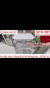 Xe đẩy DCG-30 và DCG-31-3 tầng - 1 vòng/2 vòng - 35*50 (Không Hộc)