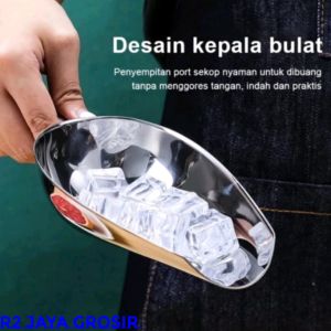 Sendok Sekop Es Batu Stainless Skop Serokan Beras Tepung Ice Scoop