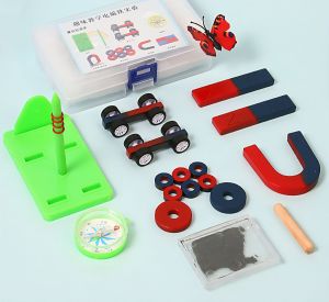 Bộ Dụng Cụ Khám Phá Từ Tính Chuyên Nghiệp (Có Mạt Sắt La Bàn Xe Từ Tính) - Giáo Cụ Khoa Học Cấp 1.