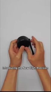 Penggaris Kotak Pengukur Pita Baja Emas Hitam & Tahan Aus