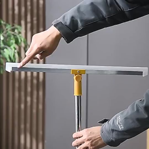 ไม้กวาด แปรงขัดพื้น ปรับความยาวด้ามจับได้/ไล่น้ำ เช็ดกระจก กวาดเส้นผมขนสัตว์เลี้ยง ที่รีดน้ำ120CM ใช้งานง่าย ราคาคุ้มค่า