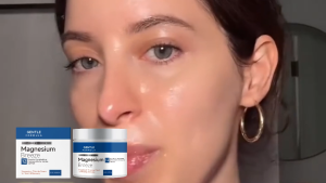 AMZ Magnesium Breeze Magnesium Chloride Cream 120G —Helps Moisturize and Nourish Skin Supports Skin Comfort For Daily Use Gentle Formula For Full Body Personal Care Body Moisturizer Magnesium Cream