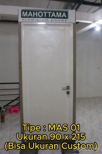 Pintu Aluminium Rumah Utama Kamar Tidur / Mandi 90 x 215 Bisa Custom Ukuran Almunium Doors MAS01 - MAHOTTAMA