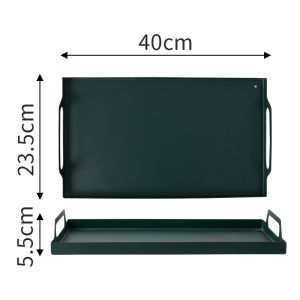 Khay Đựng Đồ Bằng Sắt Có Tay Cầm Kiểu Bắc Âu INS Cho Ly Nước Cốc Trà Kẹo Khay Đựng Đồ Dùng Gia Đình Bằng Thép Không Gỉ