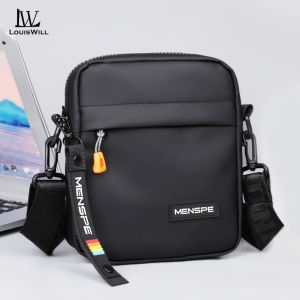 LouisWill Bag Men’s Shoulder Bag Mini Cross Body Bag Casual Lightweight Messenger Bag Large Capacity Waterproof Leisure Street Bag Travel Bag Outdoor Riding Bag For Men Sling Bag for Men Black Bag for Men Mens Shoulder Bag for Men