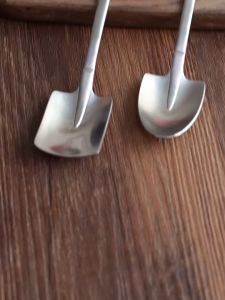 SUS304 Steel Premium Small Shovel Spoon/ Ice Cream Fruits Spoons Dessert Tasting Appetizer Coffee Spoons / Small Spoon