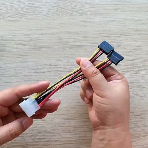 Sata Power Cable Splitter Adapter Sata Power Cable Male To 2 Female Power Adapter Cable