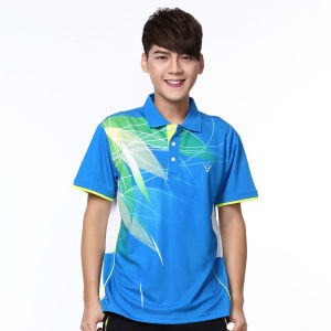 Summer Polyester Casual Collared Short Sleeve Male and Female Large Size Lapel Silm Sports Paul T-Shirt Tops Quick-Drying Breathable