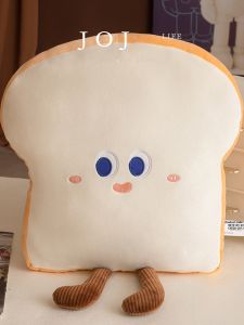 Jojos L PD Pillow Bread Cookie Toy Seat Cushion Decoration Simple Home Use Plush Material PP Cotton Printed Pillow for All Ages