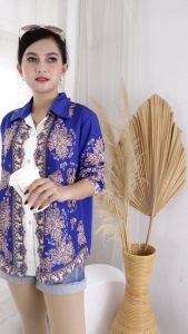 Kemeja Cantik Bahan Woolpeach Import New Fashion DG1036