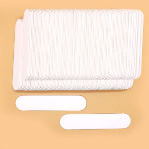 100/200pcs Double-Sided Nail Art Mini-File Strips Thin Wooden Sanding Strips for Nail Art Small Size Wood Filing Strips Tools