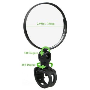 Universal Large View Rearview Small Mirror for Bikes Scooters