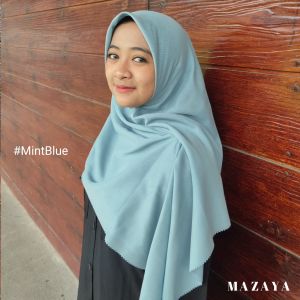 Mazaya Hijab Superfine Voal Sahara Premium - Mint Blue