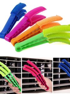 Air Conditioner Cleaning Brush Car Fan Blade Dust Cleaning Tool Plastic Handle Gap Brush for Window Blind And Air Outlet