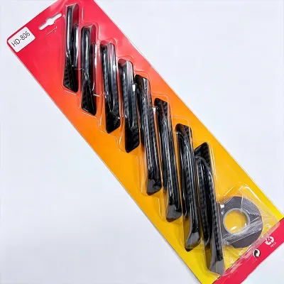 8pcs/Set Car Front Rear Bumper Lip Protector Universal Diffuser Spoiler Splitter Wing Protection Guard Car Tuning Canards Valenc