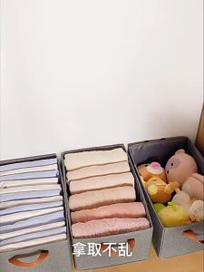 กล่องเก็บเสื้อผ้า กล่องเก็บของพับได้ กล่องเก็บของโครงเหล็ก กล่องเก็บผ้าในครัวเรือน  กล่องจัดความเป็นระเบียบภายในบ้าน (clothing storage box)