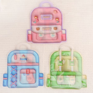 【Free Shipping】5Pcs Cute Portable Ziplock Bag Childrens Day Gift Packaging Cute Cartoon School Birthday Bag Cookie Candy Gift Snack Packing Bags