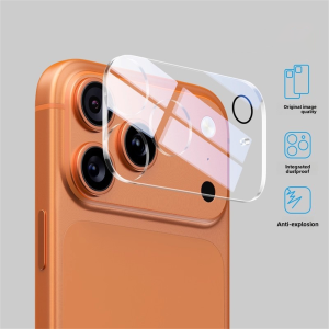 HD Transparent Lens Tempered Glass For iPhone 17 16 15 14 13 12 11 Pro Max Air Plus Anti Glare Camera Protector Back Lens Cover