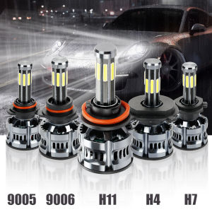2 pieces of 20000lm ultra bright LED headlights suitable for car bulbs mini fog lights 6000k H4 H1 H7 H13 9005 9006 9007