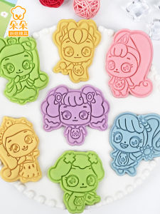 Cute Cartoon Baking Tools Home Use Press Type Cookie Cutter 3D Cookie Mold Kitchen Cooking Utensils DIY Baking Accessories