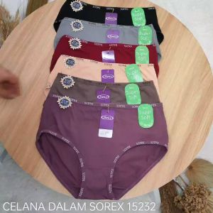 Celana Dalam Sorex 15232 Size M-XXL Bahan Supersoft Super Lembut Cutting Midi / Celana Dalam Midi Wanita