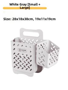 Wall-Mounted Foldable Dirty Clothes Storage Basket