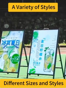 [24 hours delivery] stand poster display menu stand display portable poster stand menu board display led menu board poster signage board menu board display stand Single-sided / Double-sided 广告牌