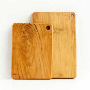 Talenan Kayu Jati Asli 30x20cm Talenan Serbaguna Aeshtetic