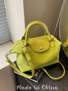 Korean Style Nylon Womens Handbag 2025 New Fashion Versatile Single Shoulder Slant Cross Bag High-End Dumpling Bag Casual Simple Style