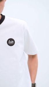 Otsky Kaos Pria Small Logo Half Cotton Combed 24s
