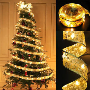 LED Ribbon Fairy Lights Christmas Tree Garland String Light Creative Holiday Decoration for Home Party Wedding Xmas Festival