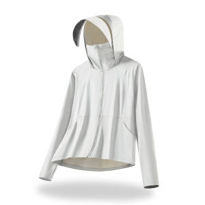 Womens Summer Ice Silk Loose Fit Thin Outerwear UV Protection Breathable Skin Shirt Outdoor Fashionable Sunscreen Clothing