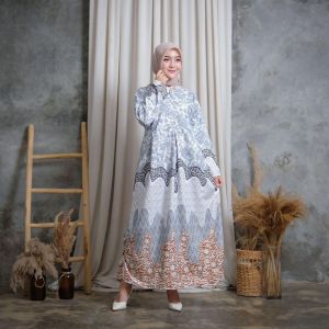 Gamis Batik Wanita Busui Modern Terbaru Bagus Cantik Sangat Nyaman Dipakai LD Standar Dan jumbo