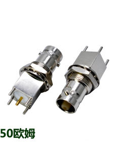 BNC-KYE RF Connector Standoff Four Foot BNC Oscilloscope Socket PCB Board Type Female Connector 50 Ohm Copper