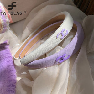 Tím đôi C miếng bọt biển hairbands cho phụ nữ cô gái headband làm bằng tay cho nữ bờm tóc headdress Phụ kiện tóc