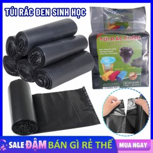 SET 3 Cuộn Túi Rác Đen Sinh Học Tự Phân Hủy - Bao Đựng Rác  Bịch Nilon Bọc Rác Hàng Dày Dặn Tiện Dụng Bảo Vệ Môi Trường