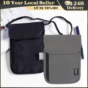 1 Pcs Waterproof RFID Nylon Storage Bag Travel Document Card Passport Bag Neck Wallet Money Document Card Passport Pouch